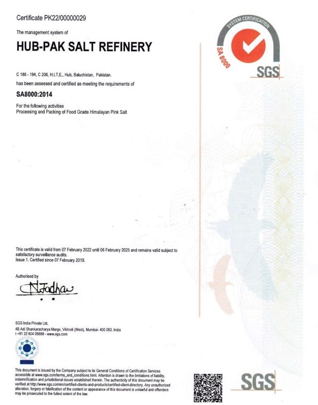 Food Grade Himalayan Pink Salt